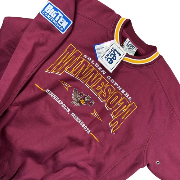 Lee Sport Other - VTG NWT Minnesota Golden Gophers Sweatshirt Men Sz L Maroon Big Ten 90s crewneck